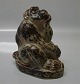 Royal 
Copenhagen 
Stoneware Abe 
21411 RC Monkey 
Knud Kyhn Sept. 
1956 15 x 14 
cm. In nice and 
mint ...