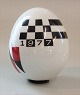 1977 Annual Egg 
 Ole Schwalbe 
10 cm Annual 
Egss Royal 
Copenhagen 
Artist 
Decorated
Easter Egg
