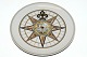 Royal 
Copenhagen 
Compass Platte, 
Gossip compass 
around: 1750 
Dek. No 0892 / 
1250 
Year: ...