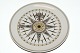 Royal 
Copenhagen 
Compass Platte, 
Gossip compass 
around: 1825 
Dek. No 434 / 
2000 
Year: ...