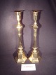A par of brass 
Candelesticks
English