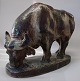 Royal 
Copenhagen 
Stoneware 20553 
RC Buffalo Bull 
Knud Kyhn May 
1923 40 x 30 
cm. In nice and 
mint ...
