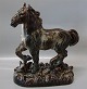 Royal 
Copenhagen 
Stoneware 21735 
RC Horse Knud 
Kyhn Jan. 1960 
32 x 26 cm. In 
nice and mint 
condition