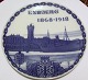 Royal 
Copenhagen 
Commemorative 
Plate #173 
Small firing 
flaw see images
Inscription: 
Esbjerg ...