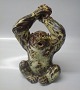 Royal 
Copenhagen 
Stoneware 20227 
RC Gorilla / 
Monkey KK  22 
cm August 1930 
1st. In nice 
and mint ...