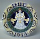 Royal 
Copenhagen 
Faience from 
Aluminia 
1025-853 Large 
Christmas 
Plates 1914 
Angel with ...