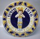 Royal 
Copenhagen 
Faience from 
Aluminia 
1109-977 Large 
Christmas 
Plates 1916  
Baby Jesus 
wrapped ...