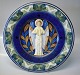 Royal 
Copenhagen 
Faience from 
Aluminia 
1291-1227 Large 
Christmas 
Plates 1925 
Angel with 
Cymbal ...