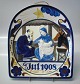 Royal 
Copenhagen 
Faience from 
Aluminia 
630-556 Large 
Christmas 
Plates 1908 
Joseph and May 
in the ...