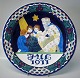 Aluminia 819-700 Large Christmas Plates 1911 Santa Claus and children R. Harboe 
30.5 cm