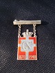 Georg Jensen 
Christian X 
king pin Silver 
925s  - 1940