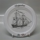 Marine plate 
Glass 
Hplmegaard 
Denmark
1971 Fregat: 
Frederik den 
Sjette
1972 Skonnert: 
Tre ...