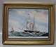 B&G Porcelain
B&G Danish Marine Paintings on a porcelain plaque by Jakob Petersen. The 
Schooner "Princess Caroline of Copenhagen" 30.5 x 28.5 cm 683/3500