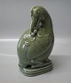 Royal 
Copenhagen 
Stoneware 
Celadon mystic 
bird 2907 Hans 
Henrik Hansen 
23 cm. Signed 
HHH In nice ...