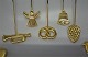 Georg Jensen 
Gilt 
Candleholders 
For the 
Christmas treee
 In stock: 
Please ask or 
see the Danish 
...
