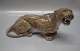 Royal Copenhagen figurine 
1343 RC Leopard  14 x 25 cm Design Lauritz Jensen 1912