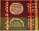 Maija Kolsi-Mäkelä, (Finnish weaver) for Helmi Vuorelma / TÄKÄNÄ Tapestry. Handwoven "HEDELMÅ wall carpet.