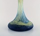 Daum, Nancy. Colossal art deco vase in mouth blown art glass. Rare form. 1920