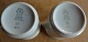 Blue Line Danish faience porcelain, pair of cream jugs without lid by Royal Copenhagen.