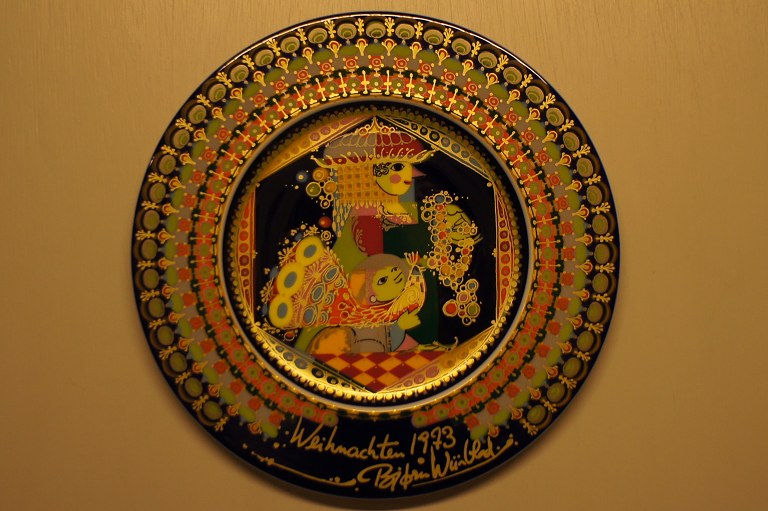 Rosenthal Wiinblad Christmas plate from 1973.
