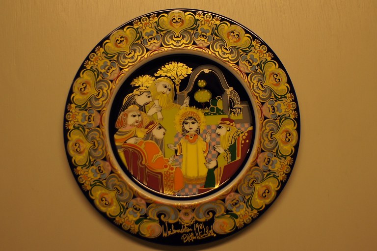 Rosenthal Wiinblad Christmas plate from 1981.