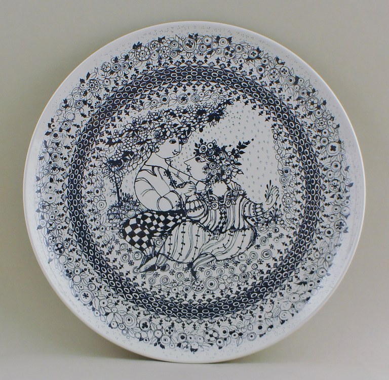 Bjorn Wiinblad.      The seasons, all four plates. Earthenware