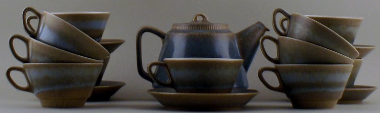 Knabstrup, Denmark stoneware tea service
