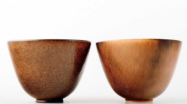 A pair of Gunnar Nylund for Rorstrand stoneware vases. 
