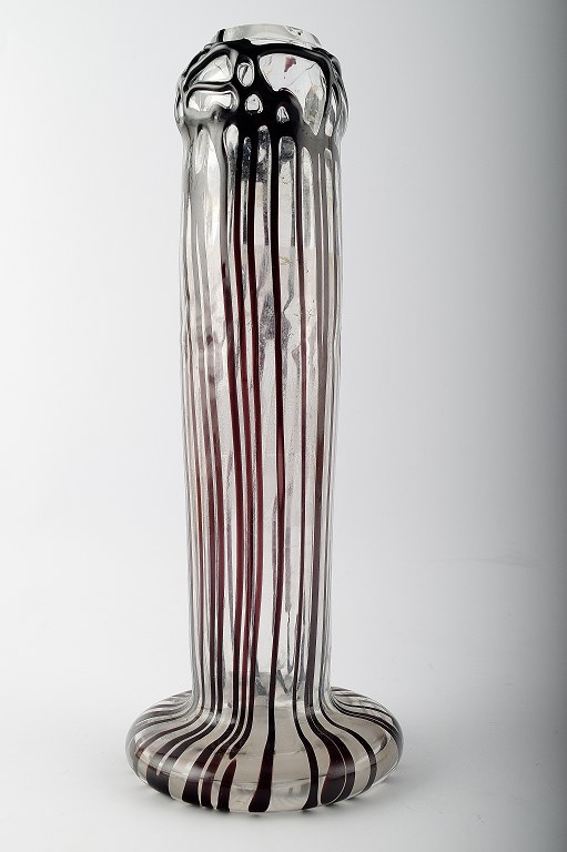 Glass vase, designed by Bertil Vallien, manufactured by Kosta Boda.