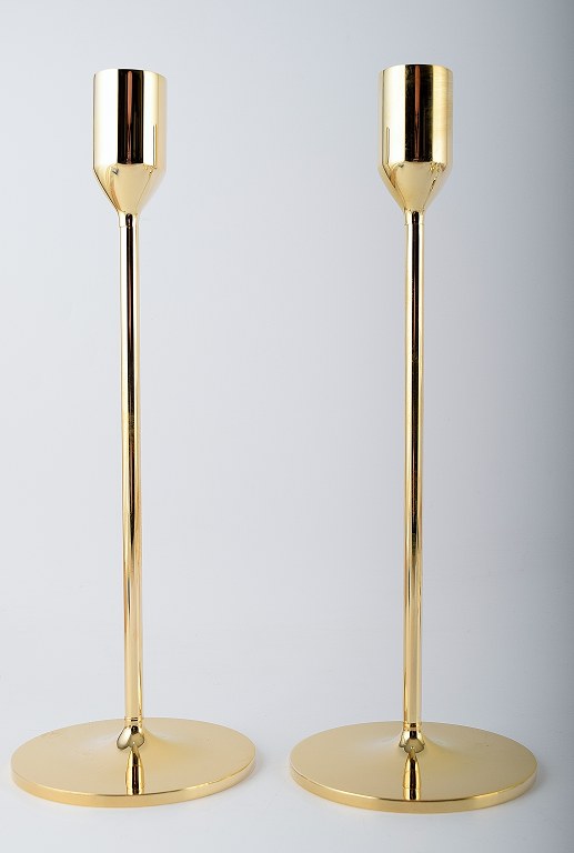 A pair of candlesticks designed by Richard Hutten for Skultuna.