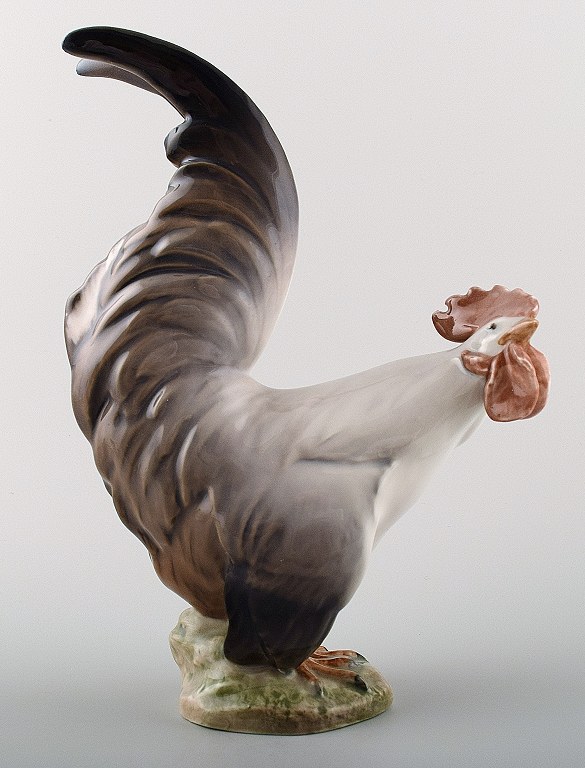 Royal Copenhagen porcelain figure number 1125, rooster.
