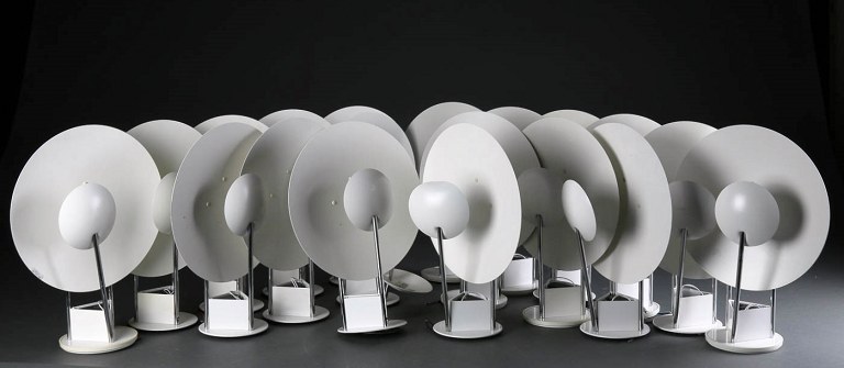 Hans Agne Jacobsen. 17 Gino halogen wall lamps.