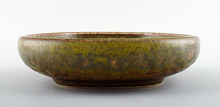 Royal Copenhagen ceramic bowl by Nils Thorsson. Solfatara glaze.