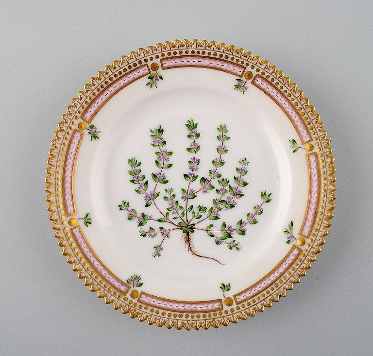 Antique Royal Copenhagen Flora Danica dessert plate.