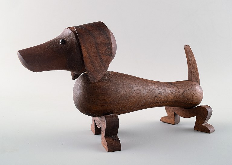 Kay Bojesen (1886 - 1958) dachshund in walnut.
