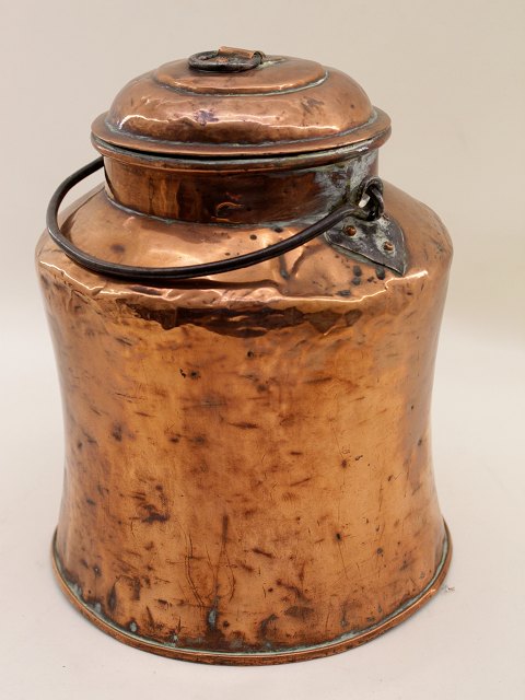 Copper milk bucket