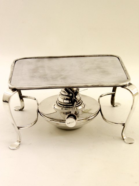Silver-plated rack with hot-plate