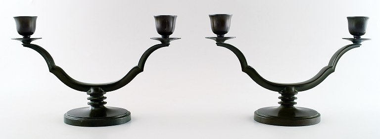 Just Andersen metal candlesticks.

