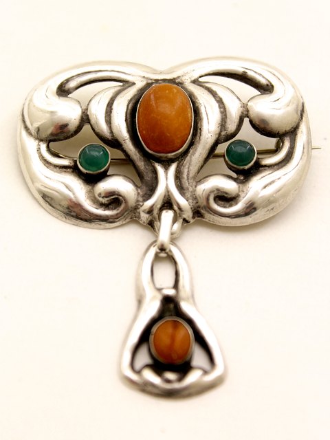 Art Nouveau brooch sold