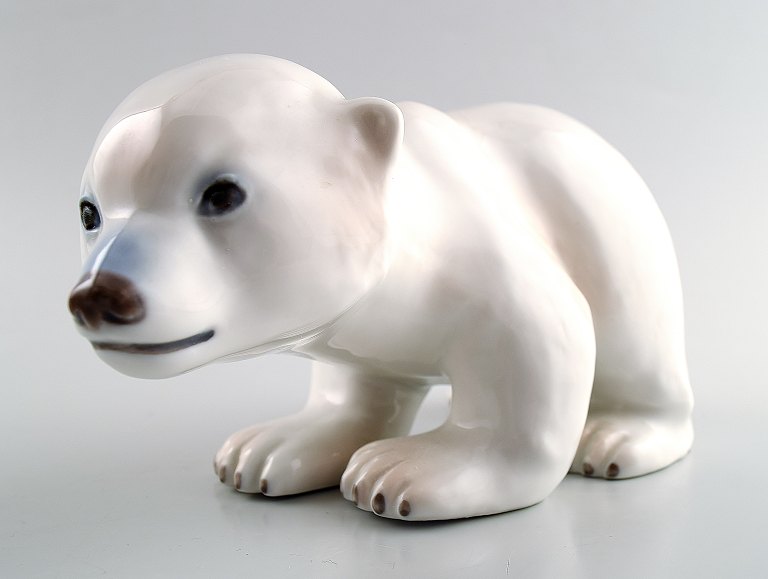 Royal Copenhagen polar bear cub, figure # 535.
