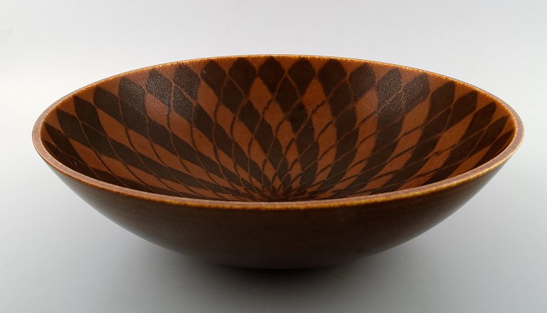 Large Friberg Studio hand ceramic bowl. Modern Swedish design. Unique, handmade.