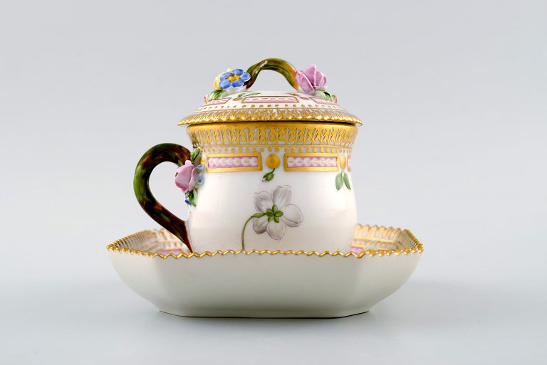 Royal Copenhagen Flora Danica creme cup.