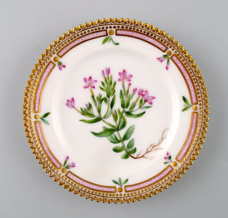 Antique Royal Copenhagen Flora Danica dessert plate.