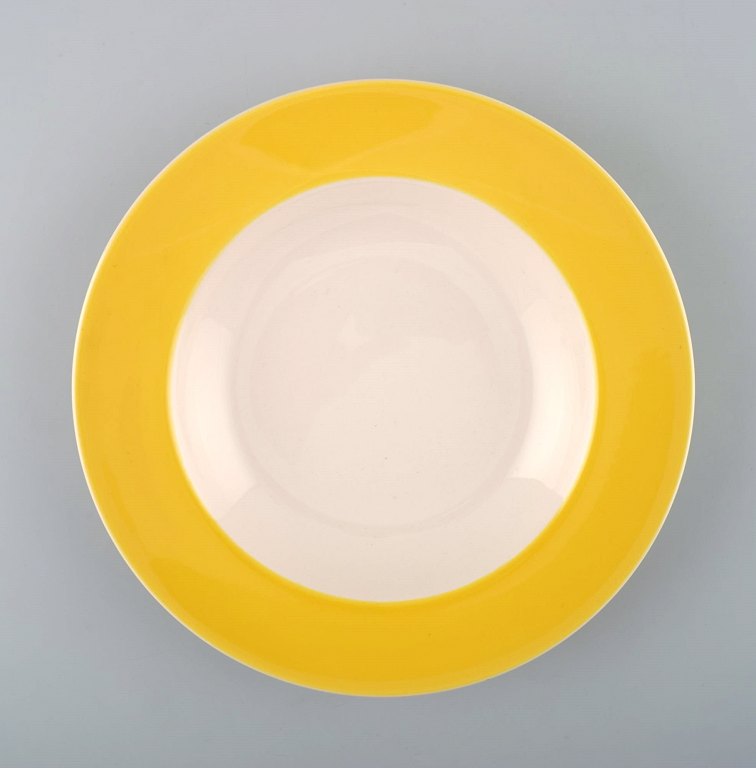 11 deep / soup plates, Susanne Yellow Confetti Royal Copenhagen / Aluminia.