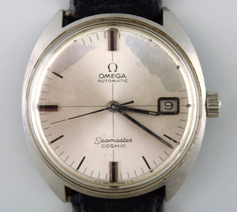 Omega Seamaster Cosmic automatic, vintage herre-armbåndsur, 1960´erne.