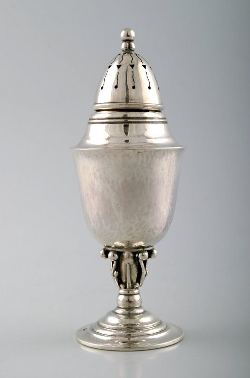 Georg Jensen silver sugar castor.
