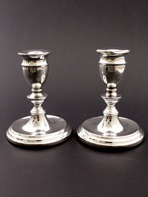 English sterling silver candlesticks sold