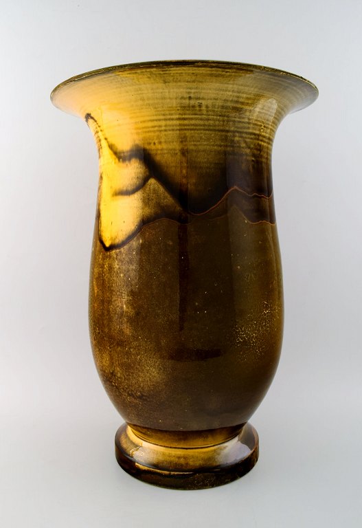 Large Kähler, Denmark, Svend Hammershøi/Hammershoi, glazed large vase in 
stoneware.