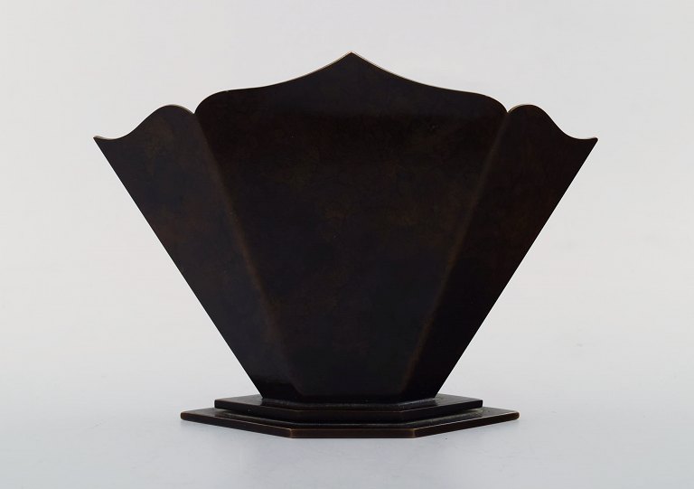 Art Deco vase, bronze. Danish design, 1930s / 40s.
