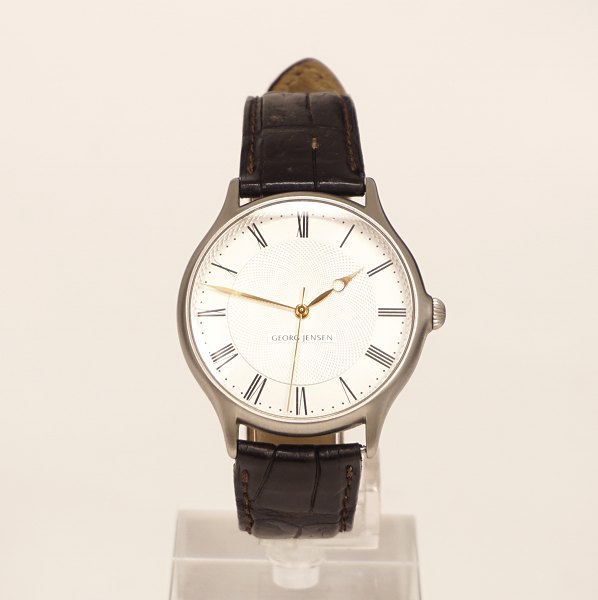 Bo Bonfils für Georg Jensen. Herrenuhr, quartz. Design nr. 381. D: 38mm